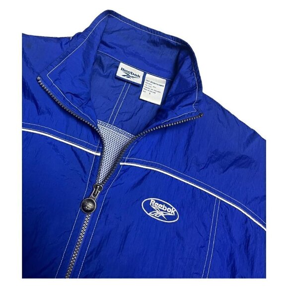 Reebok Vintage 90s Half-Sleeve Lightweight Designer Windbreaker Jacket Womens S - Picture 2 of 5